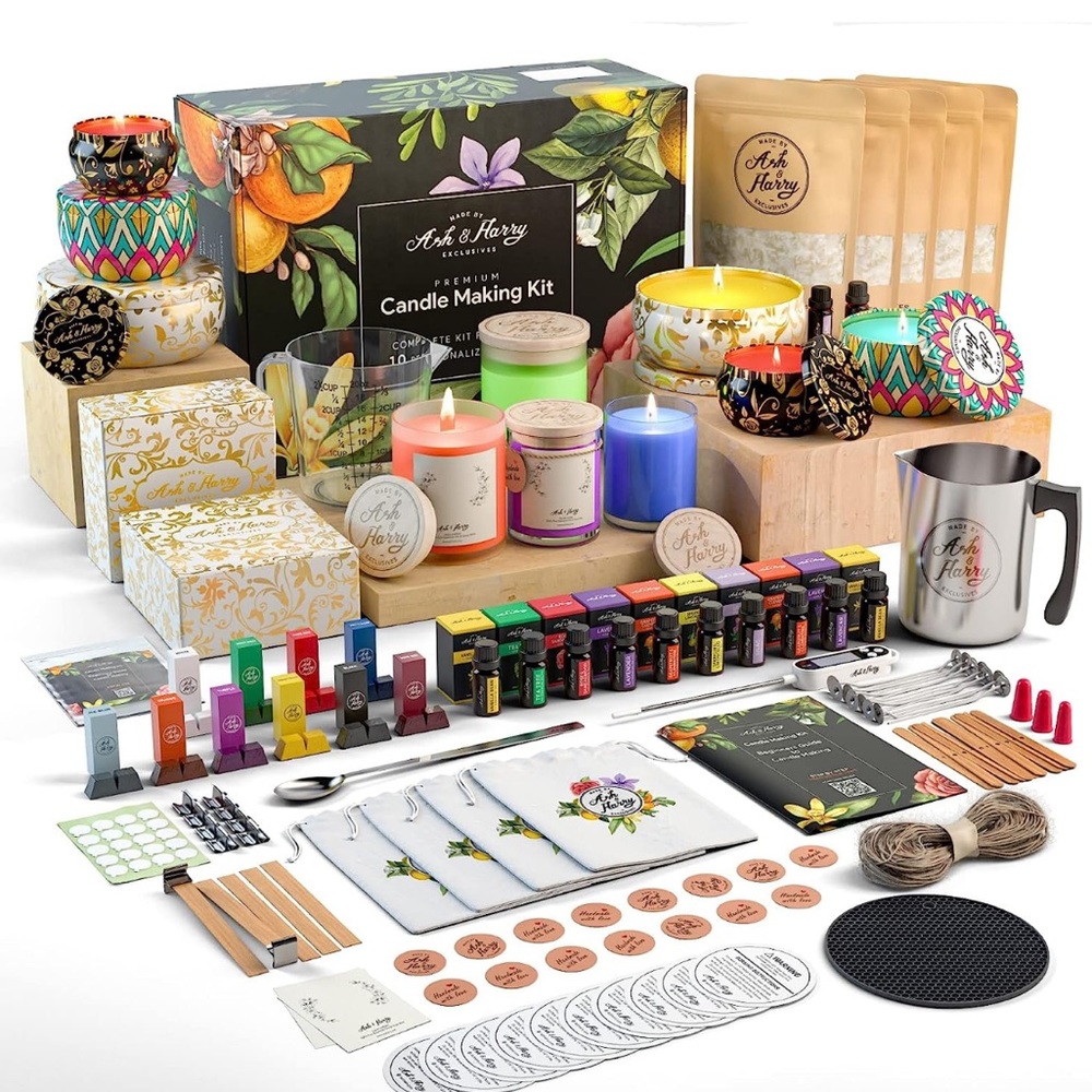 - DELUXE CANDLE MAKING KIT 
PERFECT FOR COUPLES GIRL NIGHT FRIENDS & FAMILY